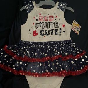 Garanimals Fourth of July onesie. 6/9 month old.